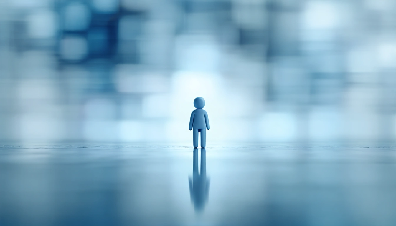 Quiet shoreline with misty tones